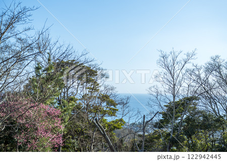 空と海 海と空 春 2月 素材 【神奈川県 平塚市】 空と海 海と空 春 2月 素材 【神奈川県 平塚市】 122942445