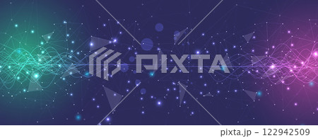 Futuristic neural network concept 122942509