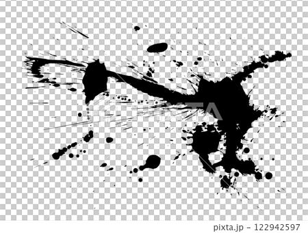 血糊、墨水材質、飛濺、溢出、插圖集 122942597