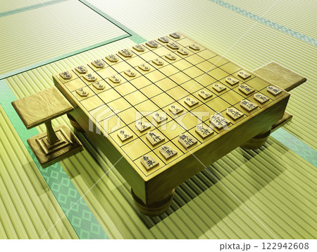 将棋（3DCG）背景付き 122942608