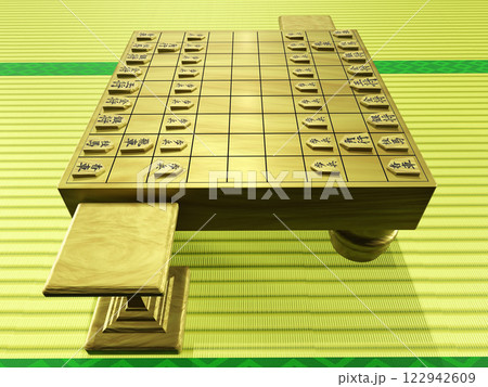 将棋（3DCG）背景付き 122942609