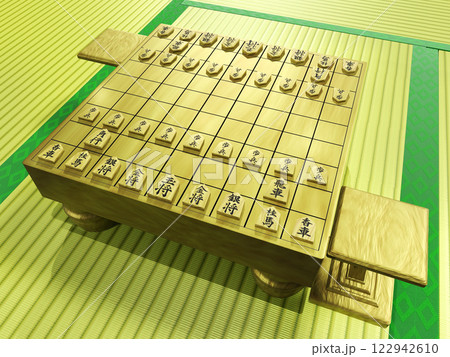将棋（3DCG）背景付き 122942610