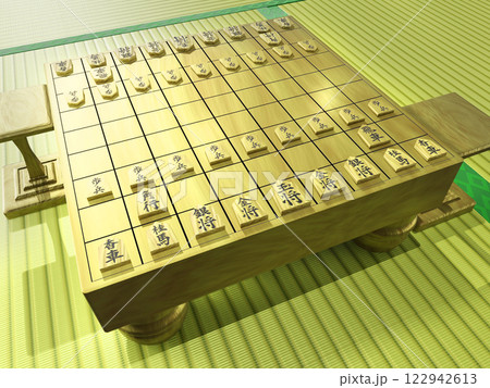 将棋（3DCG）背景付き 122942613