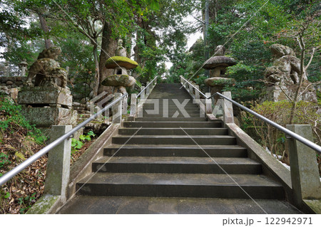 玉作湯神社石段(玉造温泉:松江市) 玉作湯神社石段(玉造温泉:松江市) 122942971