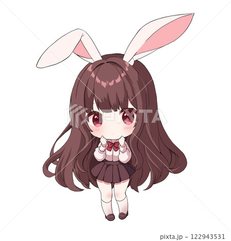 20日終了】手描きイラスト『貴方だけのバニーちゃん』 うさ耳 ケモ耳