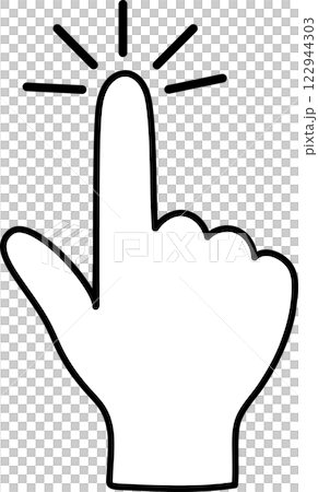 Finger press icon Finger press icon 122944303