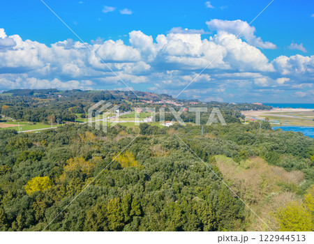 Picturesque wilderness. Natural resources Marisma de Joyel. Cantabria, Spain, Europe Picturesque wilderness. Natural resources Marisma de Joyel. Cantabria, Spain, Europe 122944513