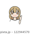 GOODポーズをした女子 122944570