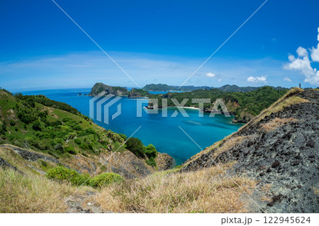 中山峠から見る小港海岸 小笠原 中山峠から見る小港海岸 小笠原 122945624