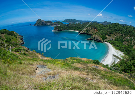 中山峠から見る小港海岸 小笠原 中山峠から見る小港海岸 小笠原 122945626