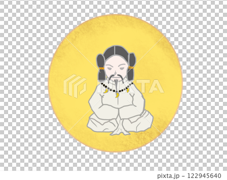 月夜命以滿月為背景坐著 122945640