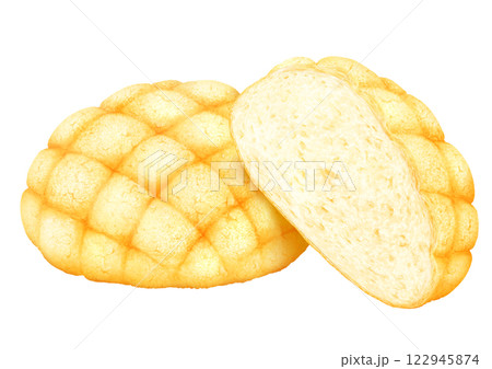 さくさくふわふわのメロンパン 1個と半分 さくさくふわふわのメロンパン 1個と半分 122945874