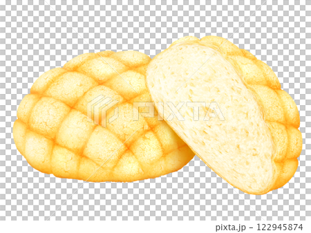 さくさくふわふわのメロンパン 1個と半分 さくさくふわふわのメロンパン 1個と半分 122945874