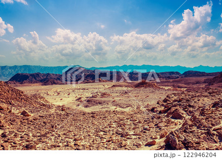 Rocky mountain desert. Natural landscape 122946204