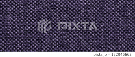 Texture dark violet background from woven textile material with wicker pattern, macro. Structure vintage indigo fabric Texture dark violet background from woven textile material with wicker pattern, macro. Structure vintage indigo fabric 122946662