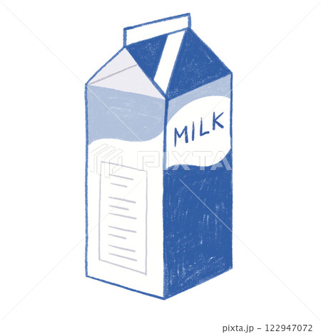 パックの牛乳 パックの牛乳 122947072