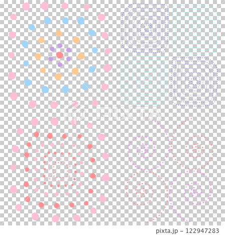 A pattern using four types of dots A pattern using four types of dots 122947283
