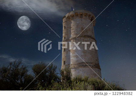 Phare des baleines, whale lighthouse,  ile de Re island, france 122948382