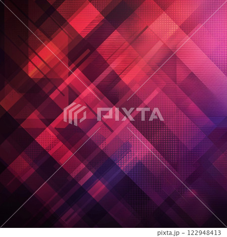 Black violet geometric background with polygons for text. Triangle banner for lettering and design 122948413
