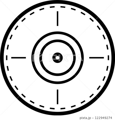 Sniper scope crosshair targeting system focusing on target with precision and accuracy, ideal for military, hunting, or shooting sports applications, featuring a simple and bold design Sniper scope crosshair targeting system focusing on target with precision and accuracy, ideal for military, hunting, or shooting sports applications, featuring a simple and bold design 122949274