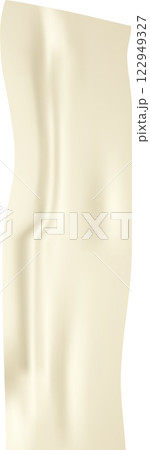 Realistic wavy beige adhesive tape creating a vertical banner with a curved and wrinkled surface, ideal for graphic design projects related to packaging, stationery, and DIY activities Realistic wavy beige adhesive tape creating a vertical banner with a curved and wrinkled surface, ideal for graphic design projects related to packaging, stationery, and DIY activities 122949327