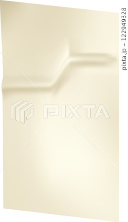 Close up view of a folded sheet of beige paper forming abstract shapes, casting soft shadows and highlights, perfect for creating elegant backgrounds and textures in design projects Close up view of a folded sheet of beige paper forming abstract shapes, casting soft shadows and highlights, perfect for creating elegant backgrounds and textures in design projects 122949328