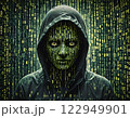 Hacker - abstract illustration image warning against cybercrime and its dangers 122949901