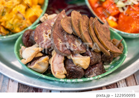 Korean traditional food. bunsik Sundae 122950095