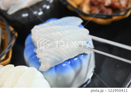 Korean seafood dish. raw fish Sashimi Korean seafood dish. raw fish Sashimi 122950411