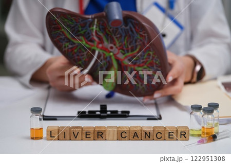Healthcare Concept Focus on Awareness and Research Regarding Liver Cancer and its Impact 122951308