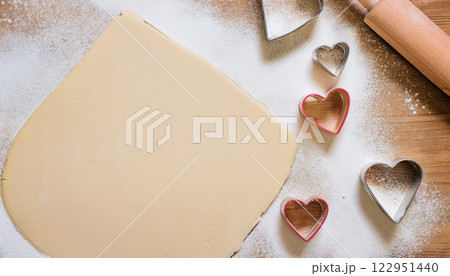 Celebrate Love with Heart-Shaped Butter Cookies Using Baking Flo 122951440