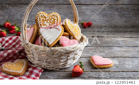 Indulge in Love with Delicious Heart Shaped Butter Cookies Perfe Indulge in Love with Delicious Heart Shaped Butter Cookies Perfe 122951461