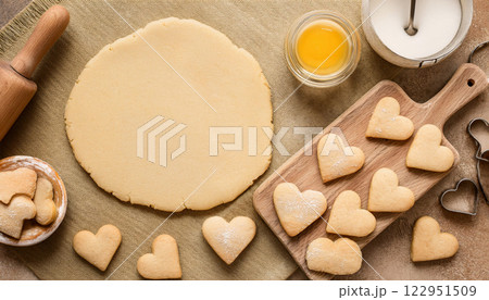 the Best Homemade Heart Shaped Butter Cookies Recipe for Valenti 122951509