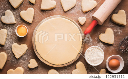 the Secret Recipe for Homemade Heart Shaped Butter Cookies Perfe 122951511