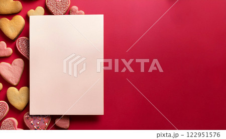 the of Homemade Pink Heart Shaped Butter Cookies Perfect for Val 122951576