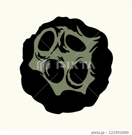 Vector drawing. Small Asteroid in the sky Vector drawing. Small Asteroid in the sky 122952000