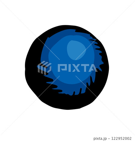 Vector drawing. Small Asteroid in the sky Vector drawing. Small Asteroid in the sky 122952002