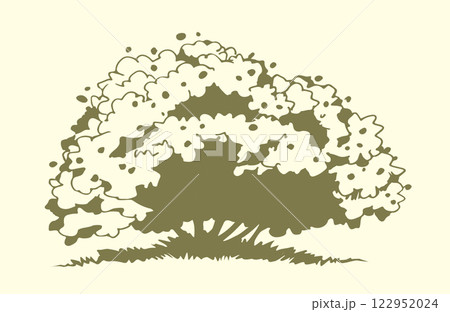 Vector drawing. River in the valley Vector drawing. River in the valley 122952024