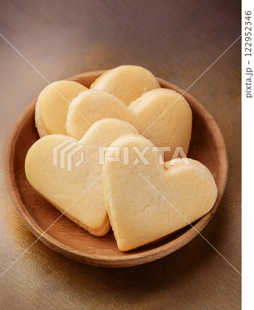 Delight Your Valentine with Homemade Heart-Shaped Butter Cookies 122952346