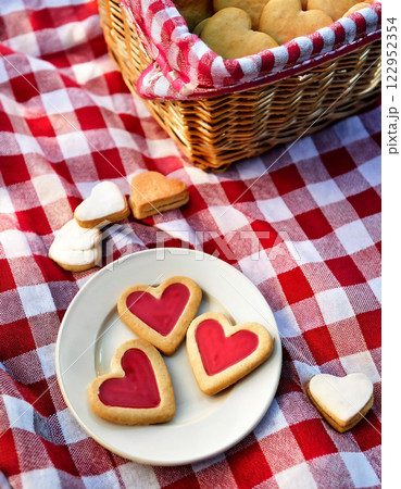 Delight in Homemade Heart Shaped Butter Cookies for Valentine's Delight in Homemade Heart Shaped Butter Cookies for Valentine's 122952354