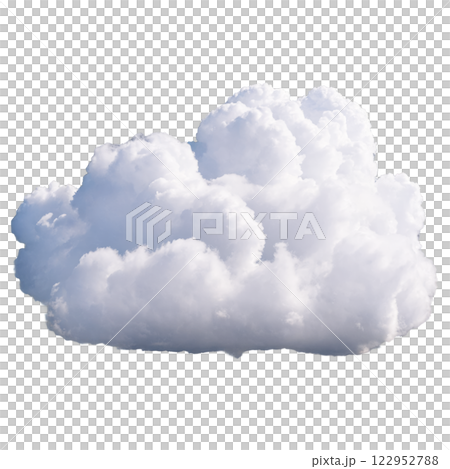 Fluffy white cloud against a clear background during daylight hours 122952788