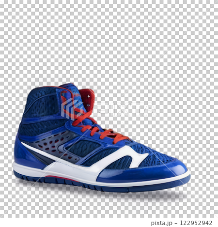 A modern sports shoe designed for optimal performance during soccer matches and training sessions 122952942