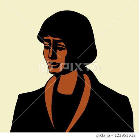 Vector drawing. Young guy servant page 122953018