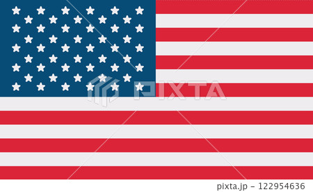 United States of America Flag. Accurate Proportions and Official Colors. United States of America Flag. Accurate Proportions and Official Colors. 122954636