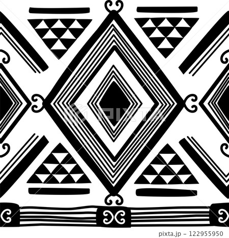 Seamless pattern tribal texture, ethnic background 122955950