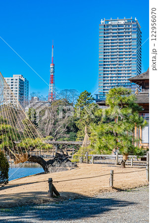 東京　浜離宮恩賜庭園の風景 122956070