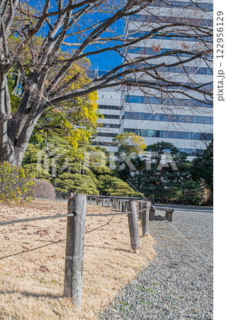 東京　浜離宮恩賜庭園の風景 122956129