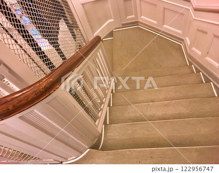 Inerior with stairs of the building in Copenhagen, Denmark 122956747