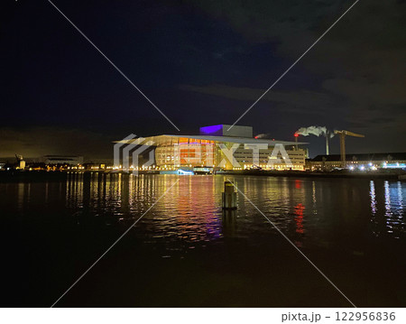 Nightshot, Opera house in Copenhagen Nightshot, Opera house in Copenhagen 122956836