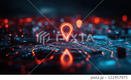 3d Web Gps Navigator Pointer: Pinpoint Your Location With Precision On The Virtual Map Using This Innovative Technology. 3d Web Gps Navigator Pointer: Pinpoint Your Location With Precision On The Virtual Map Using This Innovative Technology. 122957975